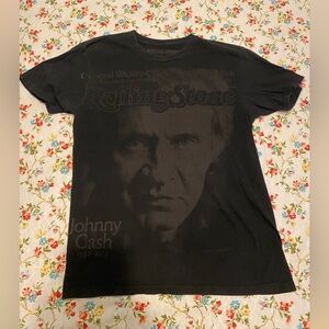 Y2K Johnny Cash Rolling Stone t shirt rare!